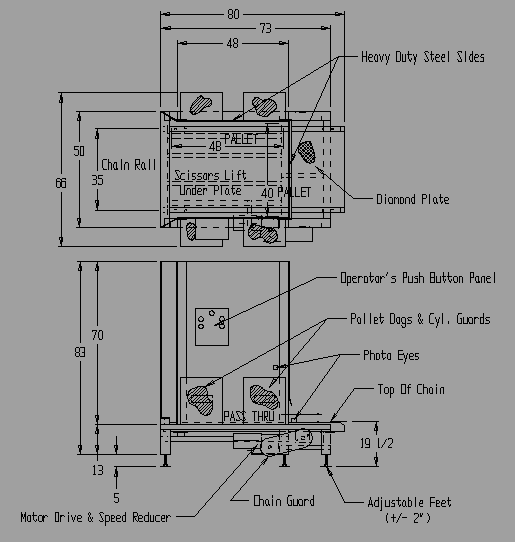 Pallet Dispenser Drawing